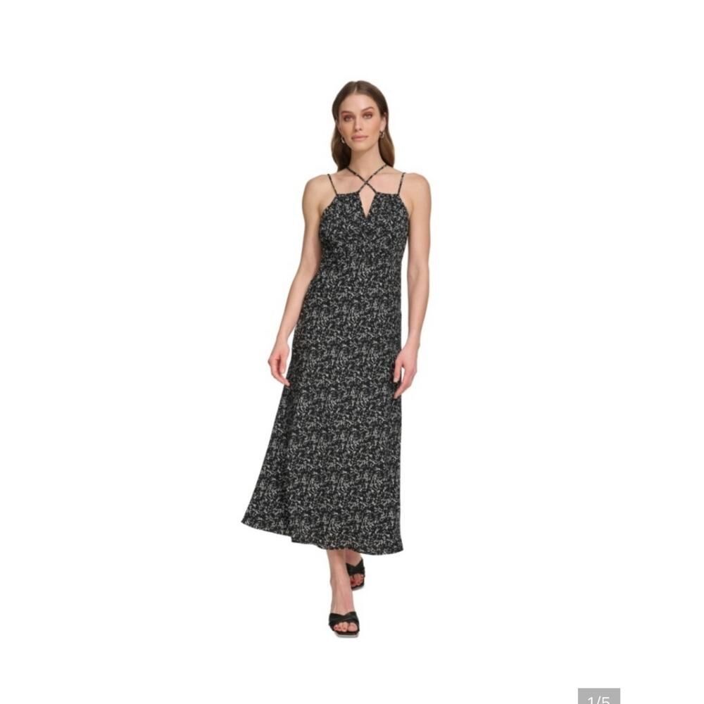DKNY Womens Printed Midi Dress🔅